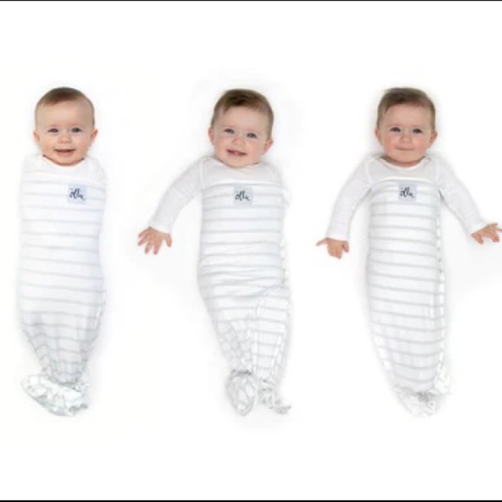 Ollie swaddle in color Steele